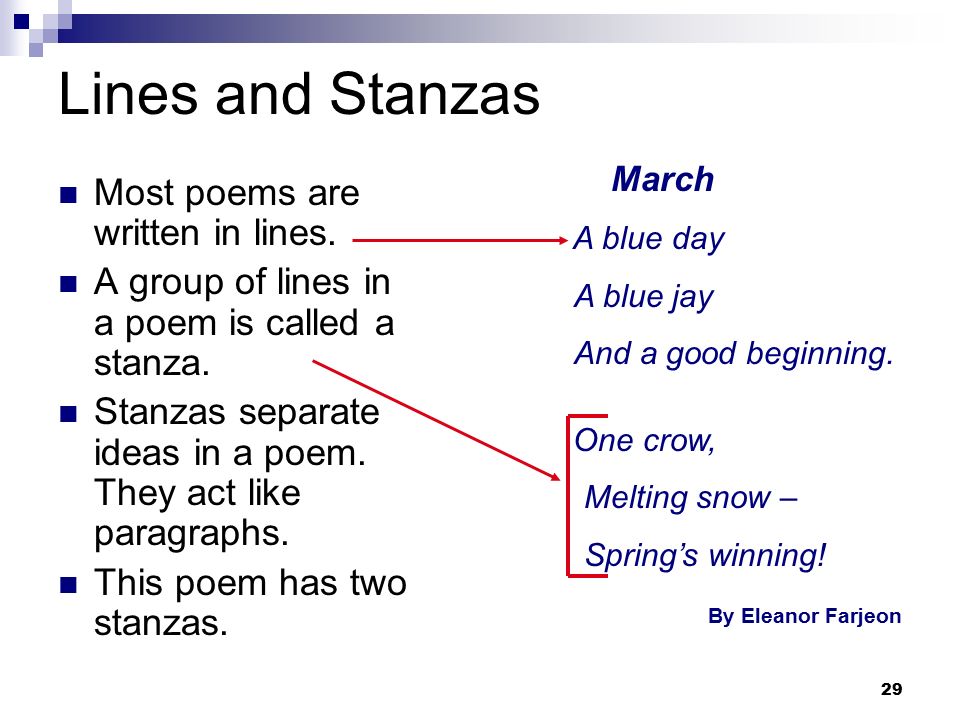 poetry clipart stanza