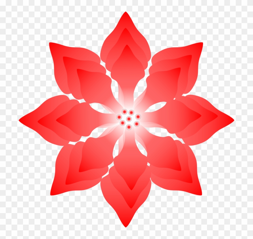 poinsettia clipart floral