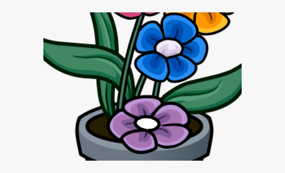 poinsettia clipart flowerpot