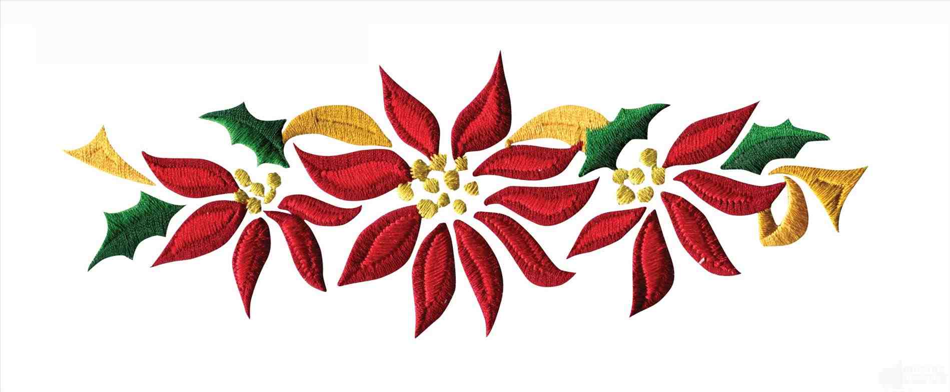 Christmas poinsettia pictures free. Poinsettias clipart banner