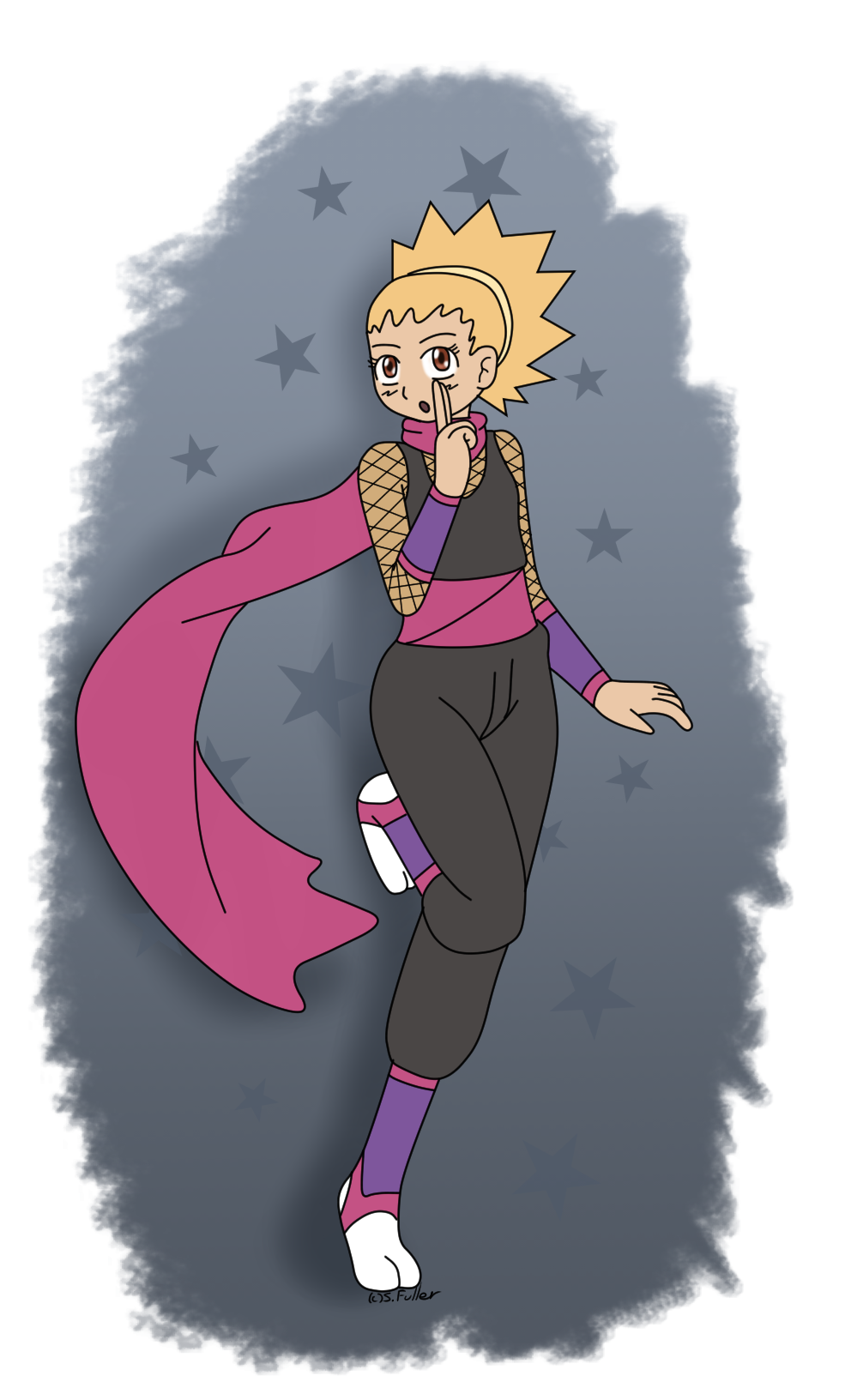 Ashley satoko club deviantart. Pointing clipart finger gym