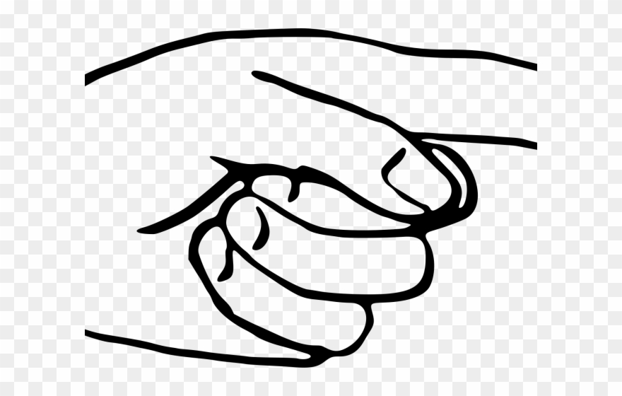 pointing clipart finger line