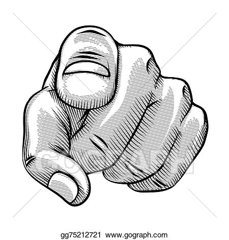 pointing clipart finger line