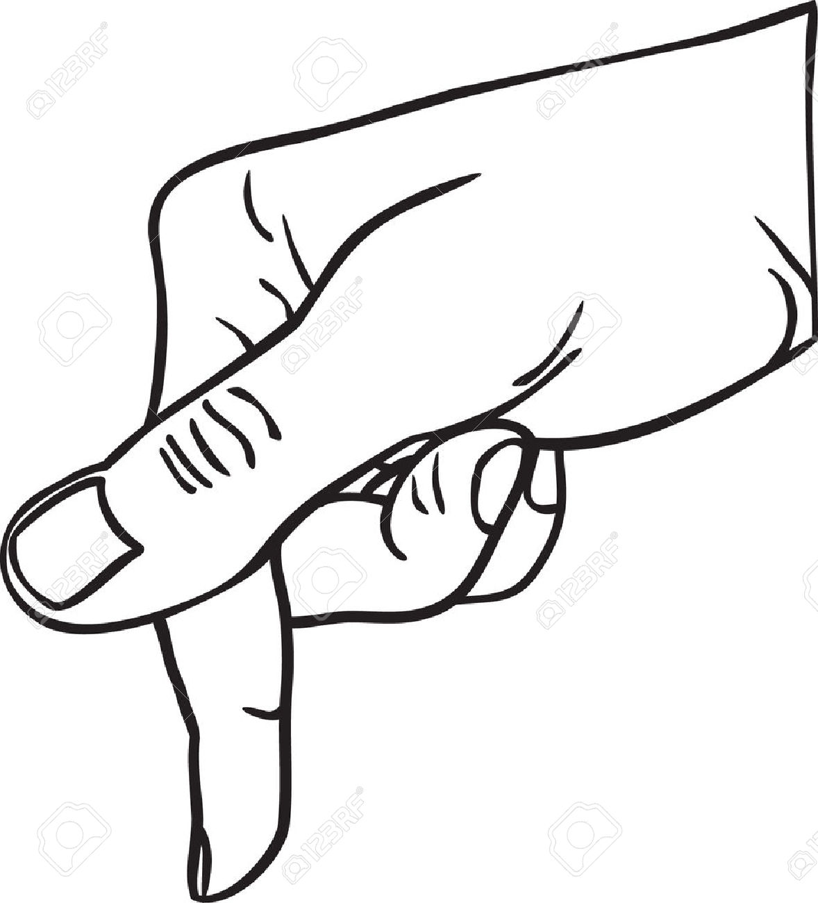 pointing clipart finger press