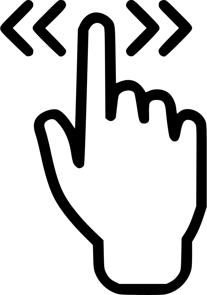 Pointing clipart finger touch. Screen double hand svg