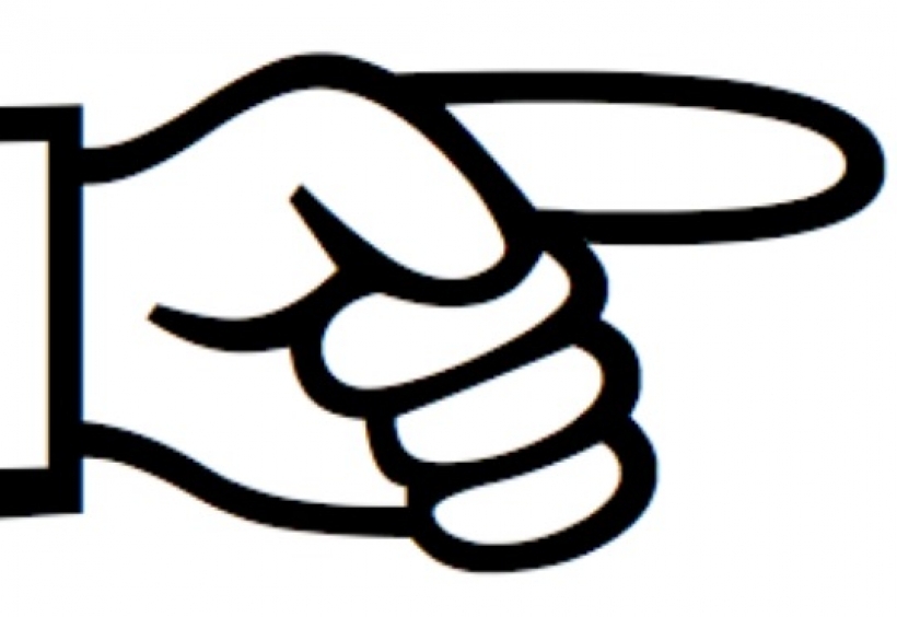 pointing clipart finger