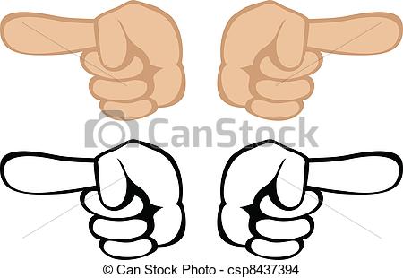 pointing clipart gesture