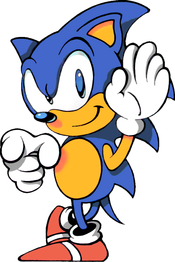Image sonic the hedgehog. Pointing clipart group rule