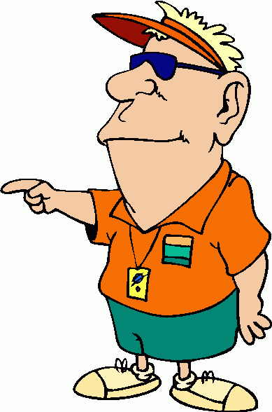 pointing clipart guy