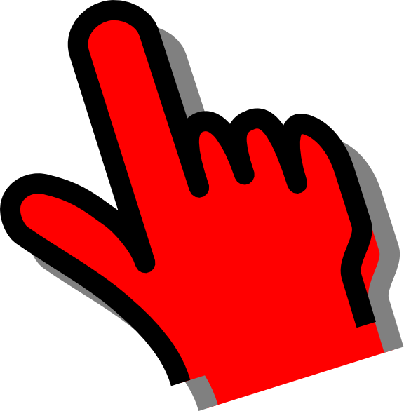 pointing clipart hand cursor