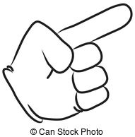 pointing clipart hand logo