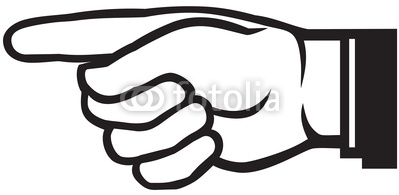 pointing clipart hand logo