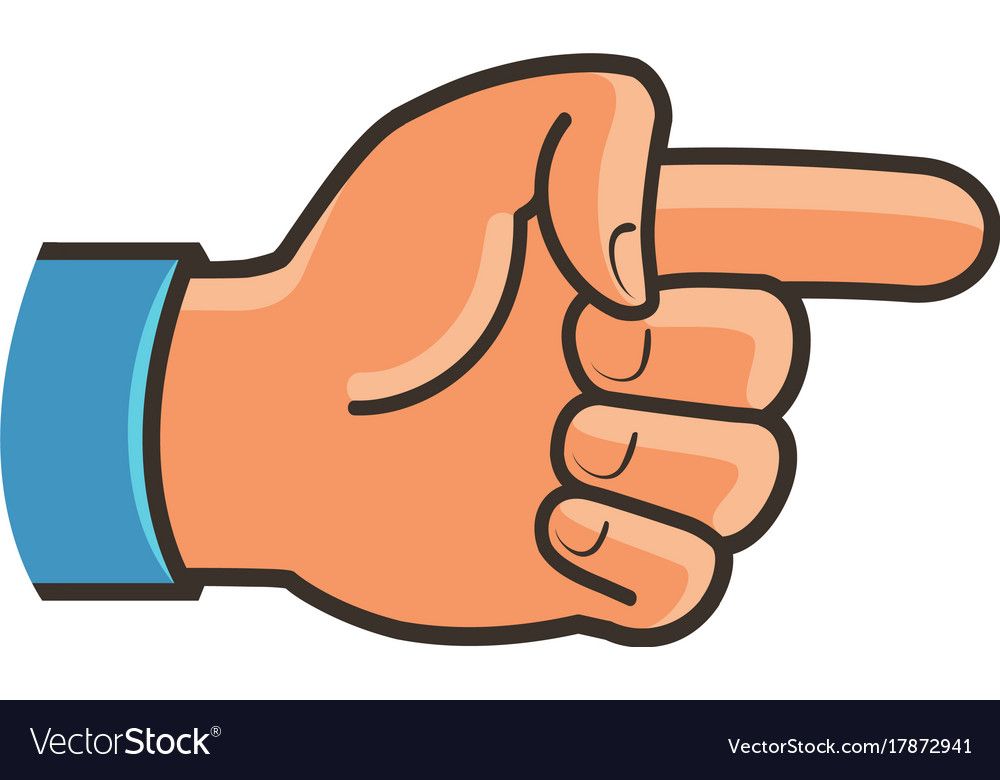 pointing clipart hand symbol