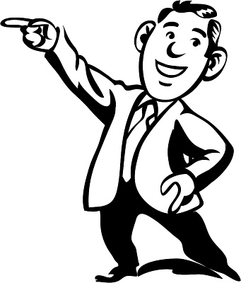 pointing clipart human