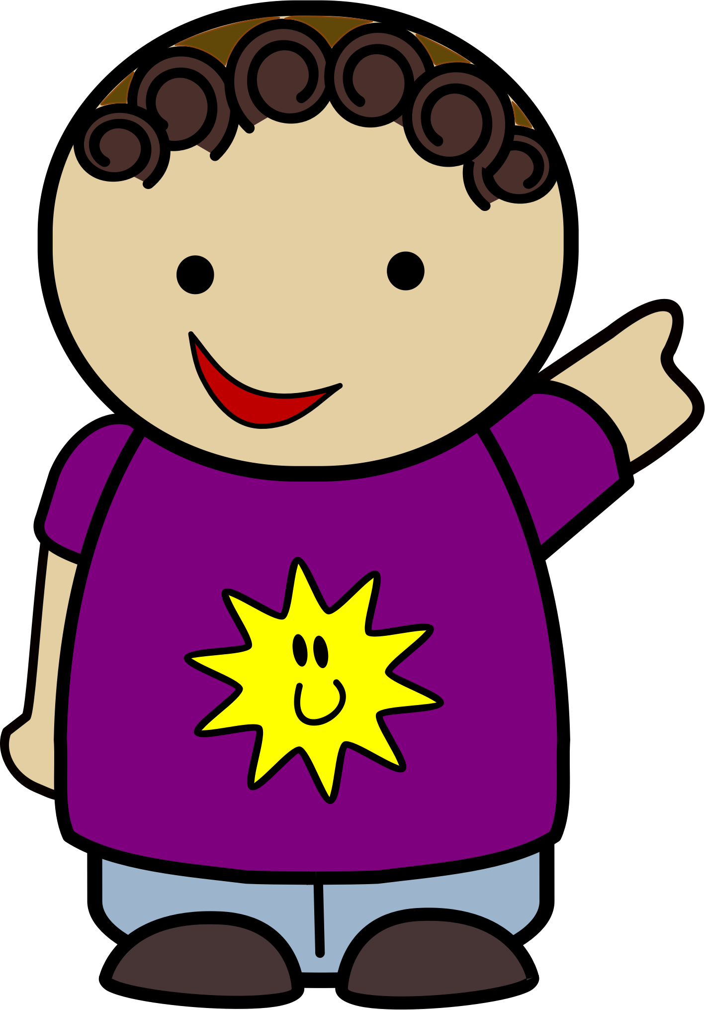 Pointing clipart important event. Boy big image png
