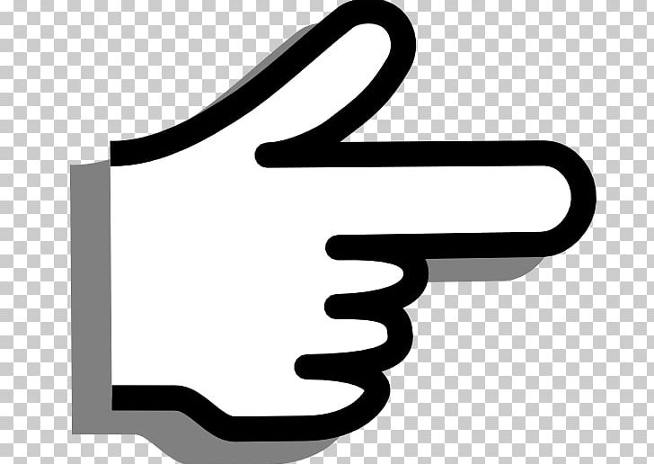 pointing clipart index finger