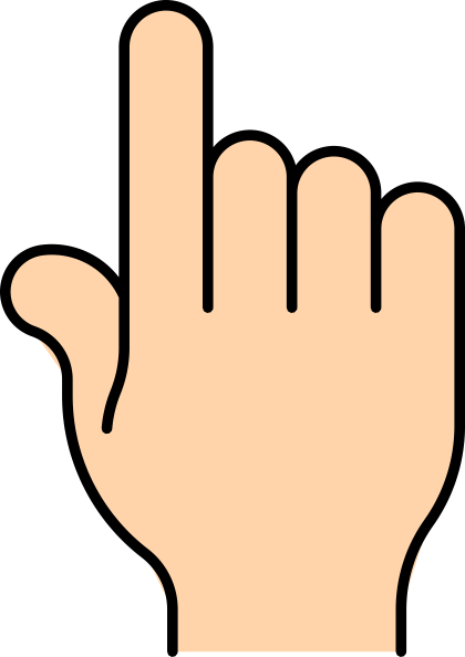 pointing clipart magic finger