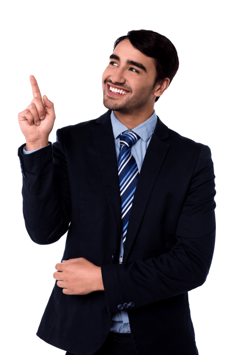 pointing clipart mens model