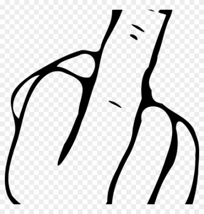 pointing clipart middle finger hand