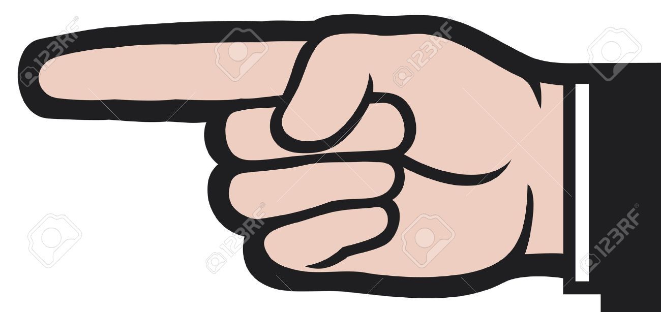 Pointing clipart point hand. Finger vbs 