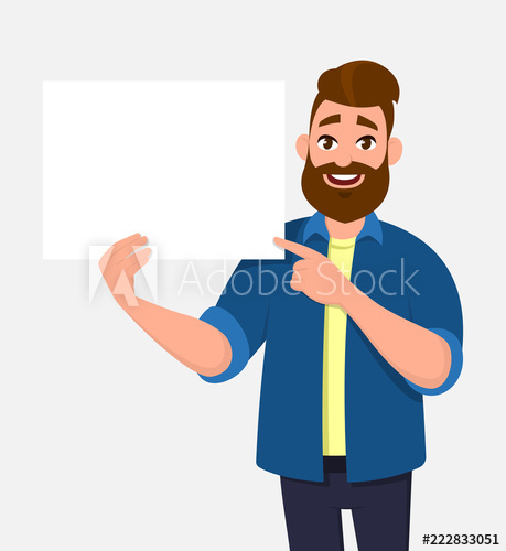 pointing clipart poster board