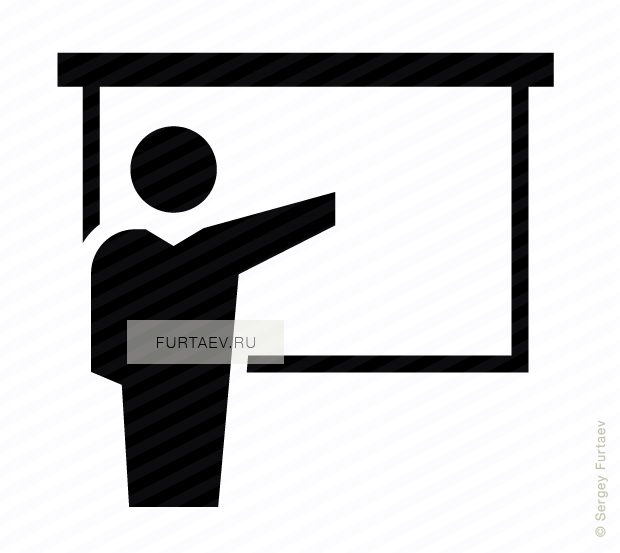 pointing clipart presentation icon