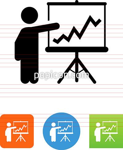 pointing clipart presentation icon