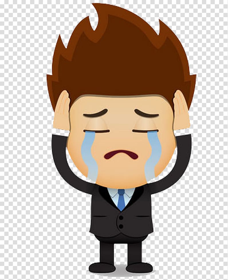 pointing clipart sad man