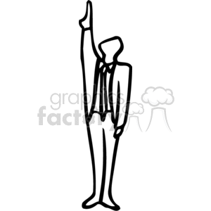 pointing clipart standing
