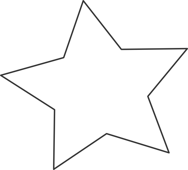 Pointing star outline