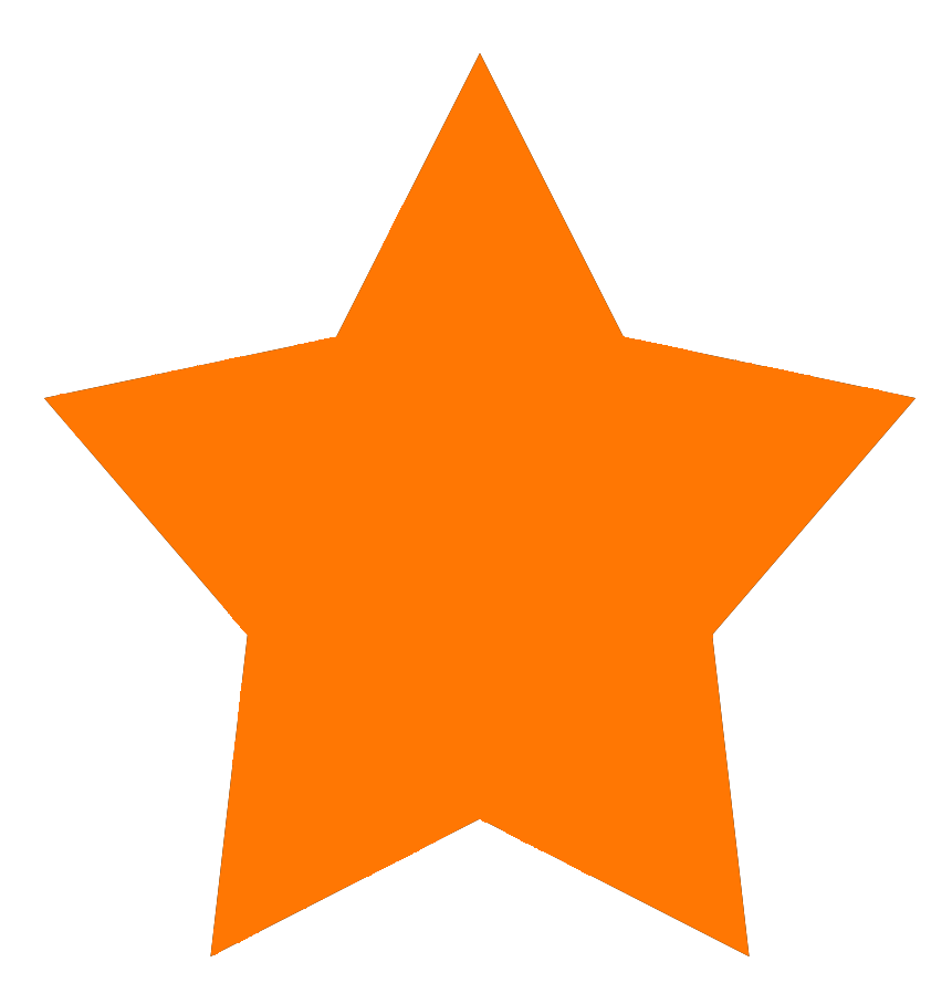 Pointing star shape