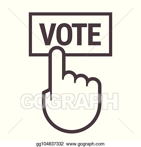 Vector art index of. Voting clipart finger