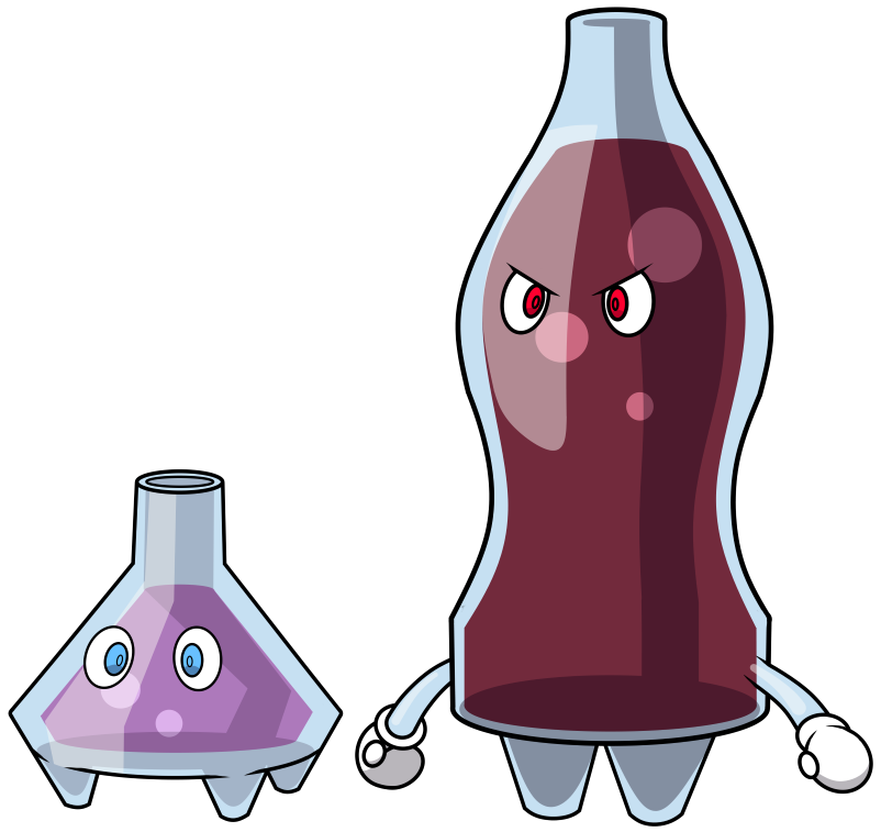 Fakemon by batterymanaaa on. Poison clipart acid bottle