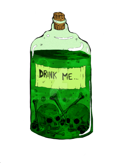 poison clipart acid bottle