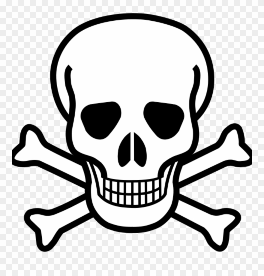 poison clipart crossbones