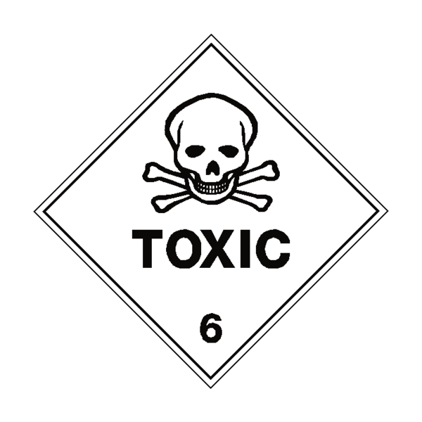 Poison clipart safety sign. Toxic label co uk