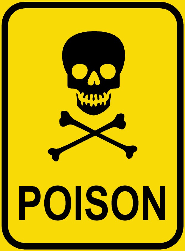 poison clipart signage