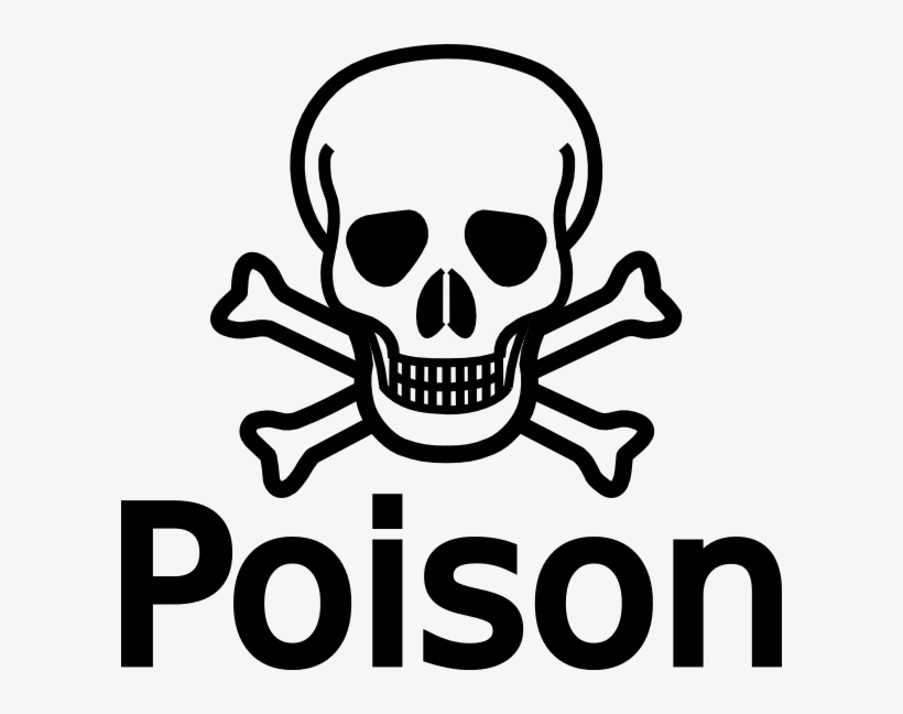poison clipart skull bone