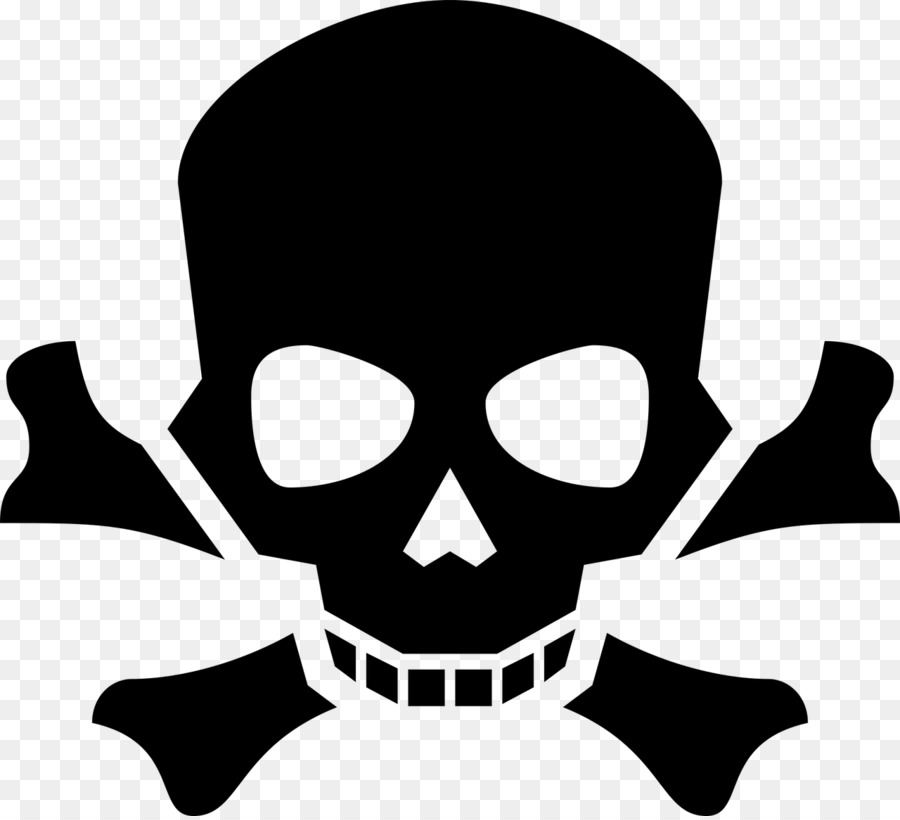poison clipart skull head