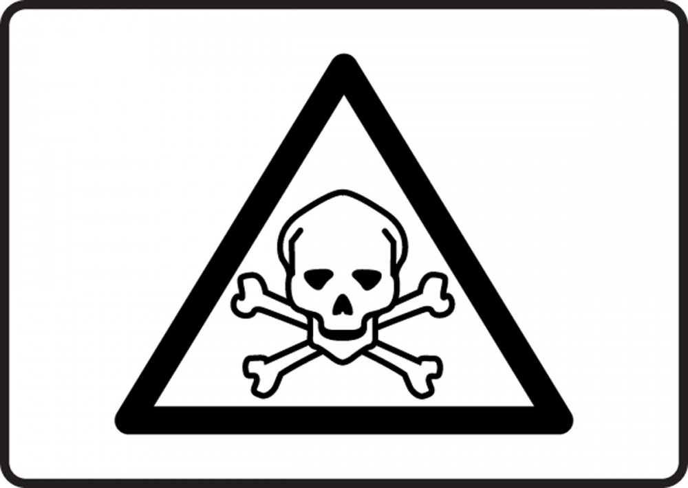 poison clipart toxic material