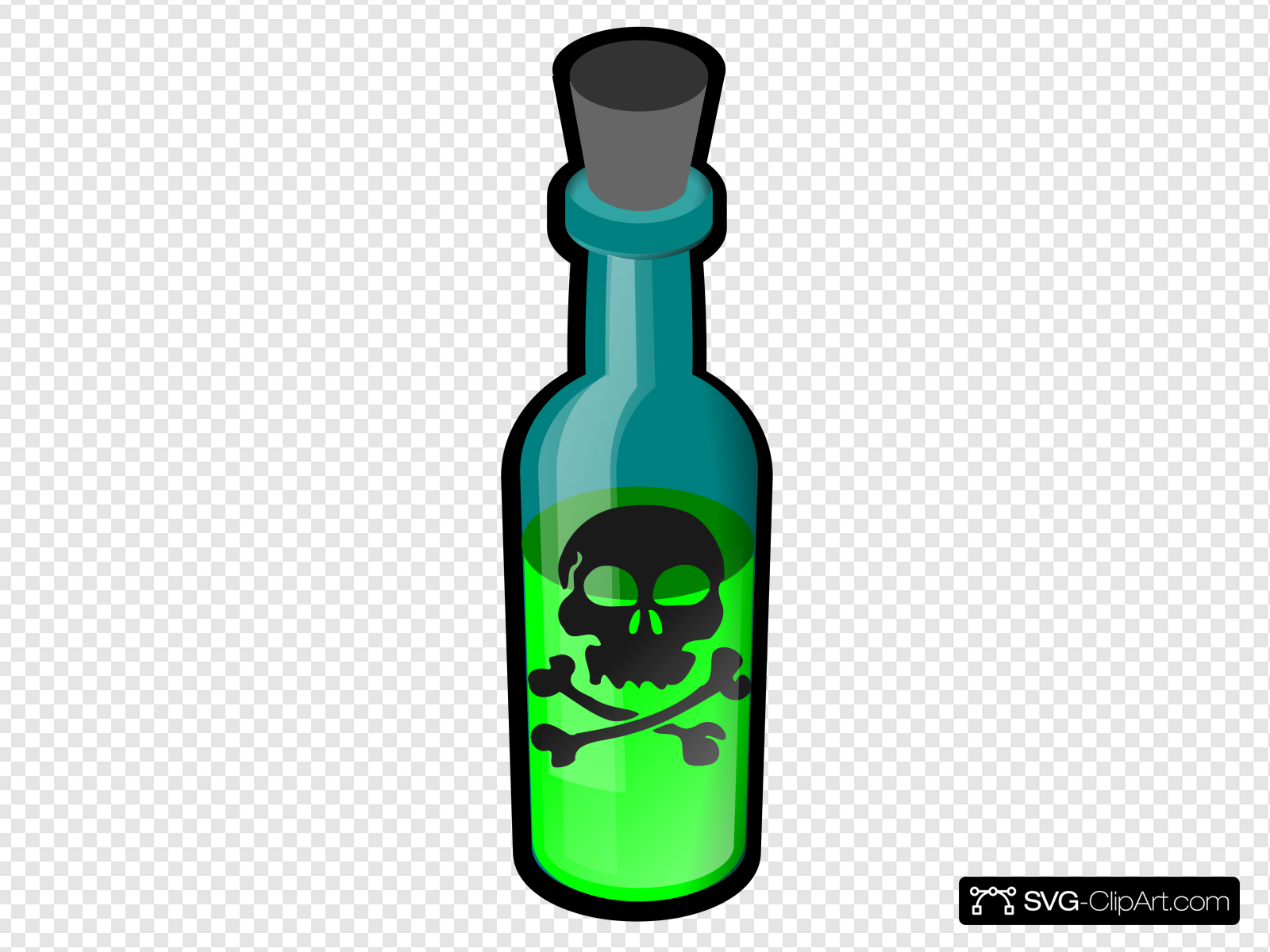 poison clipart wine bottle