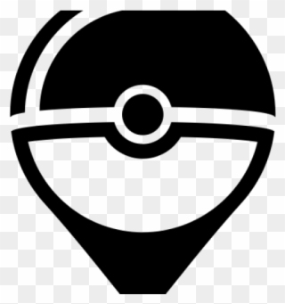 Pokemon symbol no . Pokeball clipart black and white