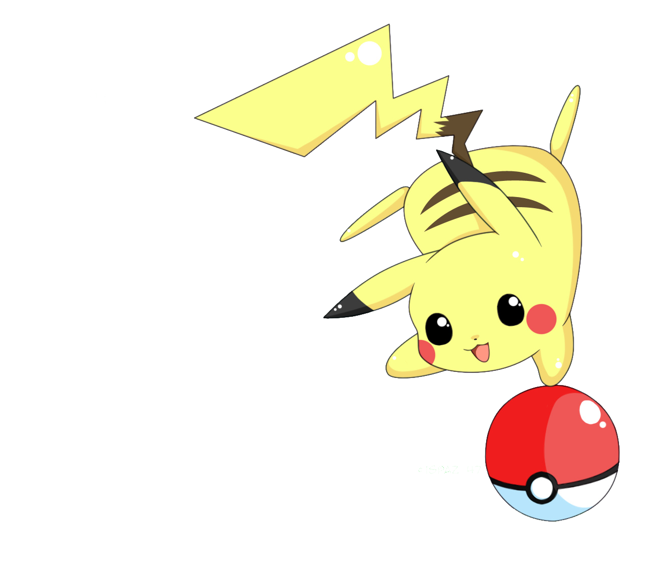 Pokeball clipart face pokemon. Pikachu render animes et