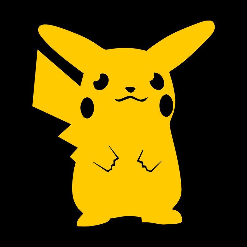 Pokeball clipart face pokemon. Pikachu decal go trainer
