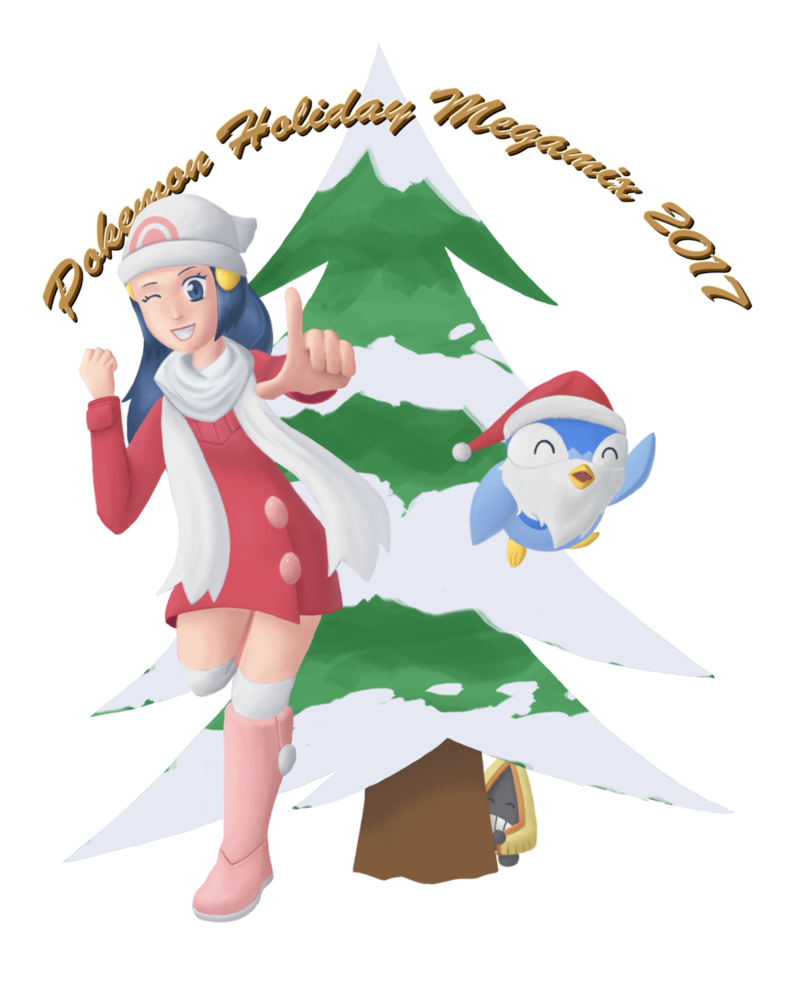 Pokemon clipart eve. Dawn holiday megamix by