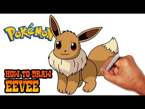 How to draw eevee. Pokemon clipart eve