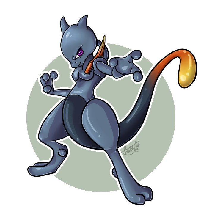 Shadow by lokkyta on. Pokemon clipart mewtwo