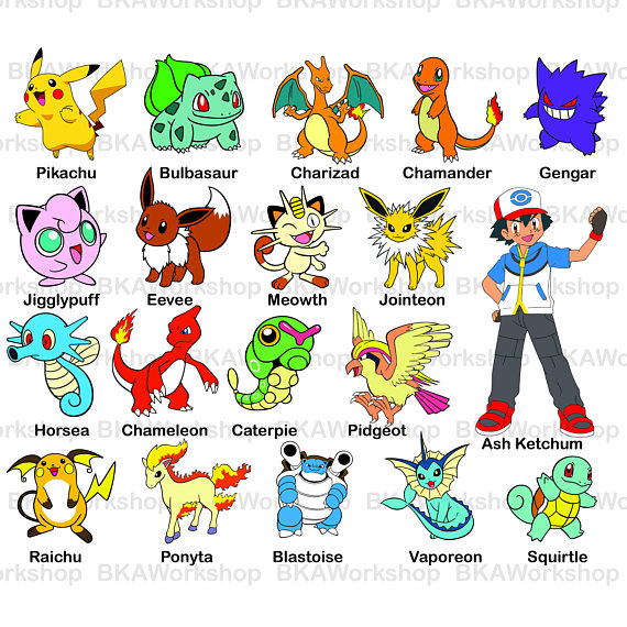 Pokemon Clipart Vector Pokemon Vector Transparent Free For Download On Webstockreview 2020