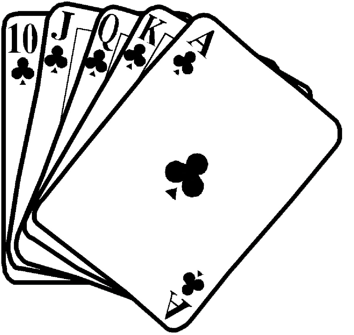 casino clipart poker hand