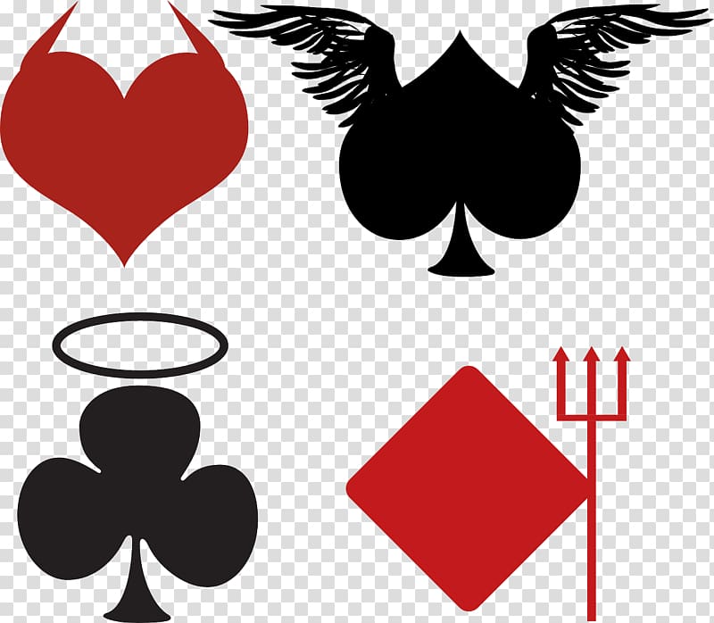 Contract bridge cassino suit. Poker clipart card symbol